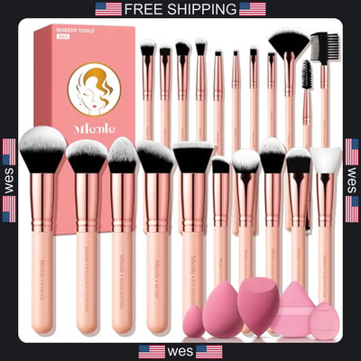 Makeup Brushes Set, Mlemle Professional 26 Pcs Makeup Kit, Include Powder