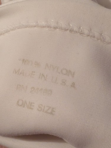 Vtg Long White Opera Length Gloves Pearl Buttons Nylon One Size 22" NIP USA - Picture 5 of 7