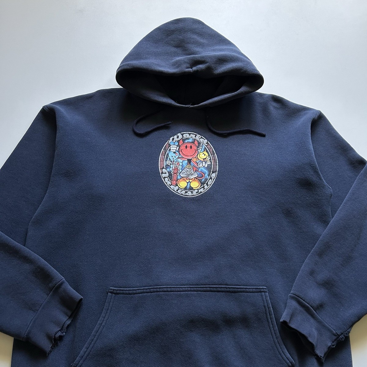 Vintage World Industries Hoodie Size XL 90s Skateboarding Wet