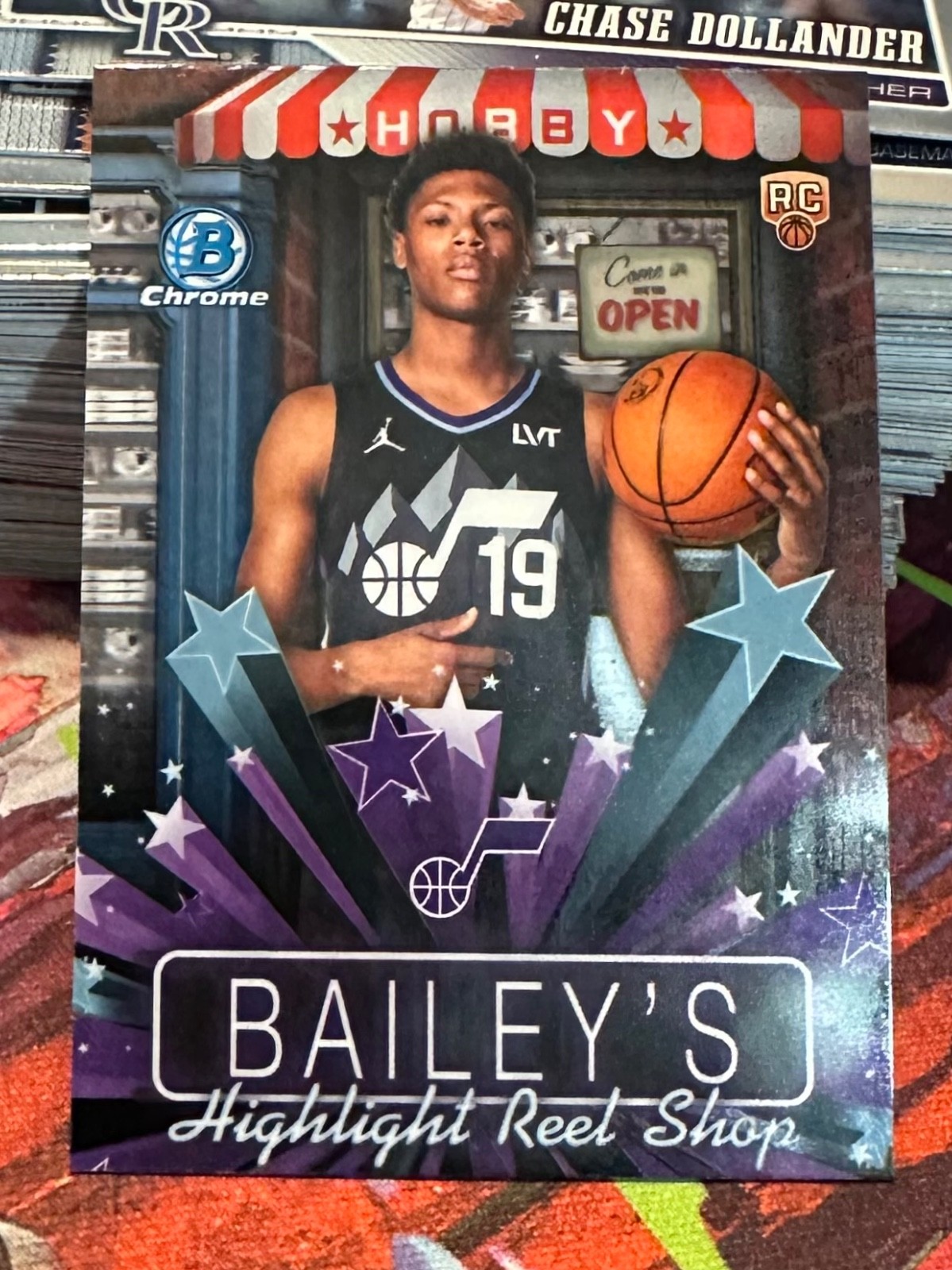 2025-26 Bowman Basketball Ace Bailey Hobby Stars Utah Jazz Rookie Card #HS-9