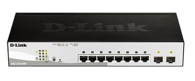 D-Link DGS-1210-08P 8 Port Smart managed PoE Gigabit Switch (+2x SFP, lüfterlos)