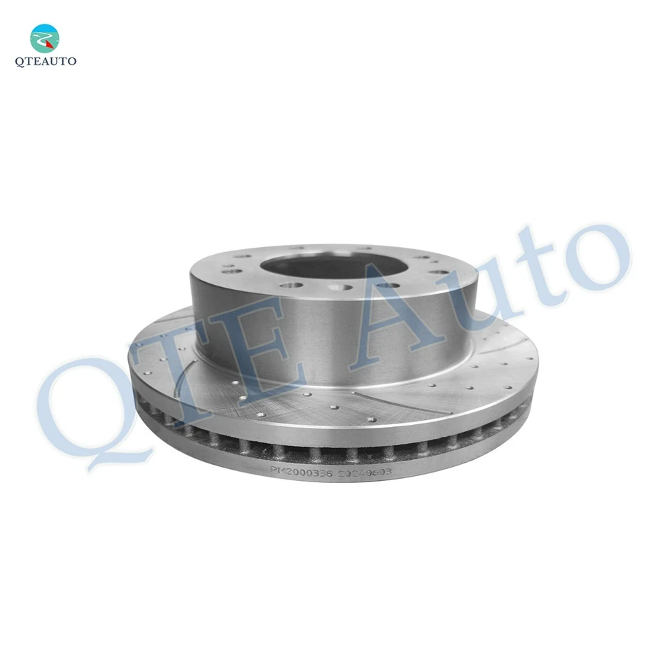 Rotores de disco de freno delanteros ranurados perforados de 355 mm para GMC Sierra 2500 HD 2011-2015 Foto 4 de 4