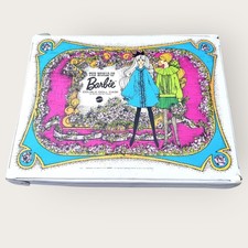 The World Of Barbie 1960s Double Doll Case Vintage By Mattel Floral Design 1968