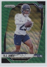 2024 Panini Prizm Rookies Green Wave Prizm DJ James #322 07rd