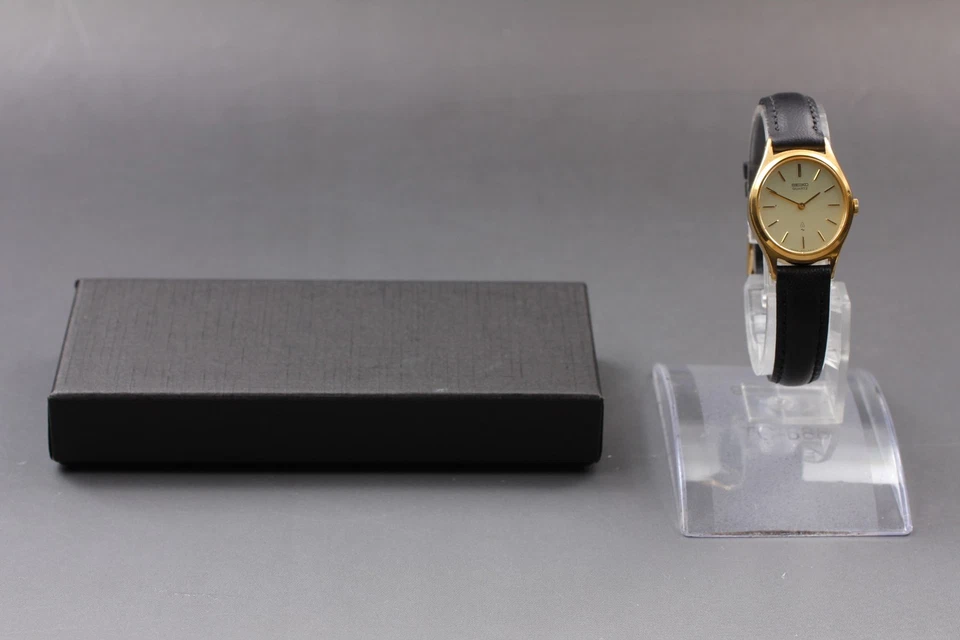 Винтажные женские кварцевые часы 1979 Exc+5 Seiko Belfina 1400-5150 золото овальный цвет ЯПОНИЯ - Изображение 2 из 4