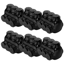 3 Port Insulated Multi Tap Connector 250MCM 6AWG Black Insulated Connectors 5/