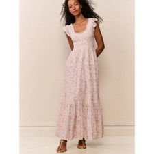LoveShackFancy Chessie Blooming Floral Maxi Dress P