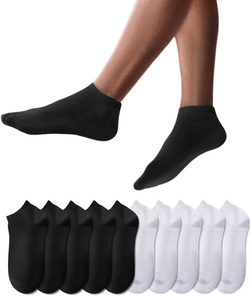 Sneaker Socken 10 Paar Kurze Halbsocken Quarter Baumwolle Unisex-image