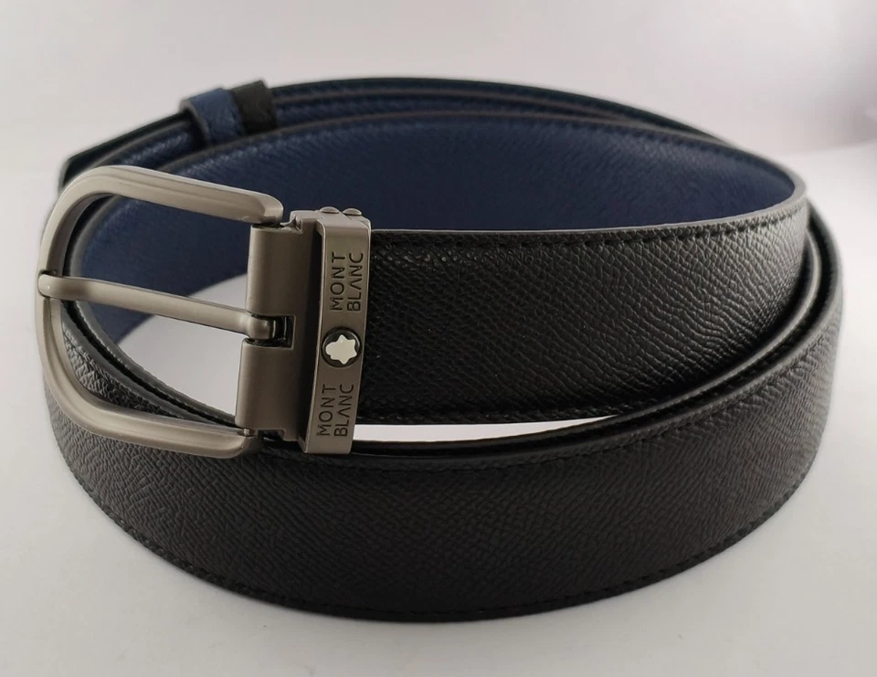 Montblanc Special Edition Men Black Color Leather Belt With Box | Free Shipping - Image 2 of 4