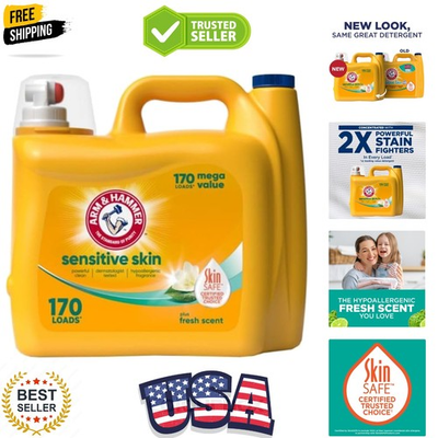 #ad Sensitive Skin Plus Fresh Scent 170 Loads Liquid Laundry Detergent 170 Fl oz $41.99