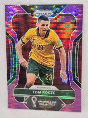 #/35  Tom Rogic Australia Socceroos Celtic 2022 Panini World Cup PURPLE Prizm