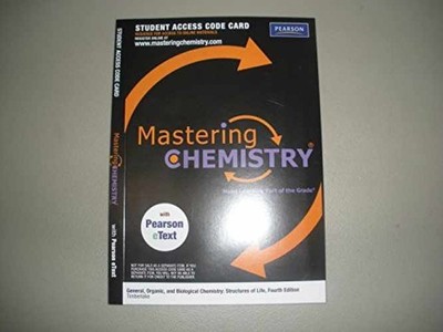 MasteringChemistry - Printed Access Code, by Pearson Publishing - Very Good p