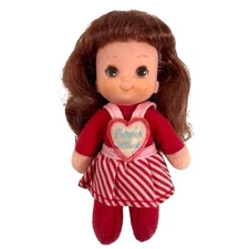 Vintage Playskool Candy Land Kids Pepper Mint Doll 1982 Cane Striped Dress 5"