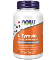Now Foods L-Tyrosine 750Mg Extra Strength 90 Vcaps