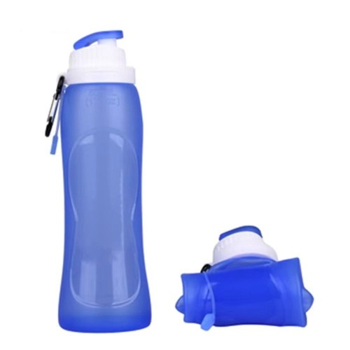 320/500ML Foldable Collapsible Water Bottle Silicone Leak-proof Reusable Travelღ - Picture 12 of 14
