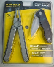 Leatherman Blast- retired, new NIP w C301 knife & leather sheath  #2488