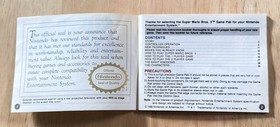 Nintendo NES Super Mario Bros. 3 Manuale Istruzioni (1990) 