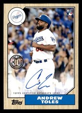 2017 Topps 30th Anniversary '87 Topps #1987A-AT Andrew Toles Rookie Autograph