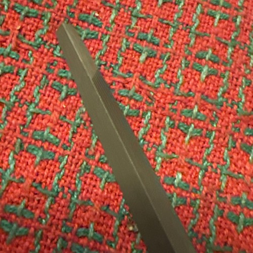Vintage NICHOLSON 7" Slim Taper File Three Square Triangular USA 🇺🇸 New NOS - Picture 8 of 13