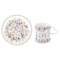12 Tlg FrüHstüCksset Mon Amour Herzen & Blumen Weiß Bunt Porzellan Easy Life