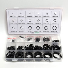 300pc External Snap Ring Assortment Kit Set Circlip 18 C-clip Retaining Ring Set