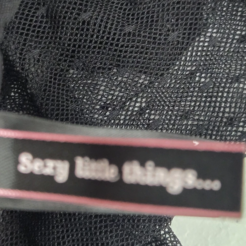 Victoria's Secret Women Bra 34B Black Polka Dot Sexy Little Things Negligee - Image 4 of 4