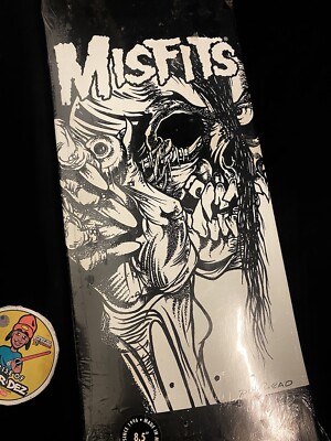 SUPER RARE PUSHEAD Misfits Zero Skateboard Deck Shaped Limited