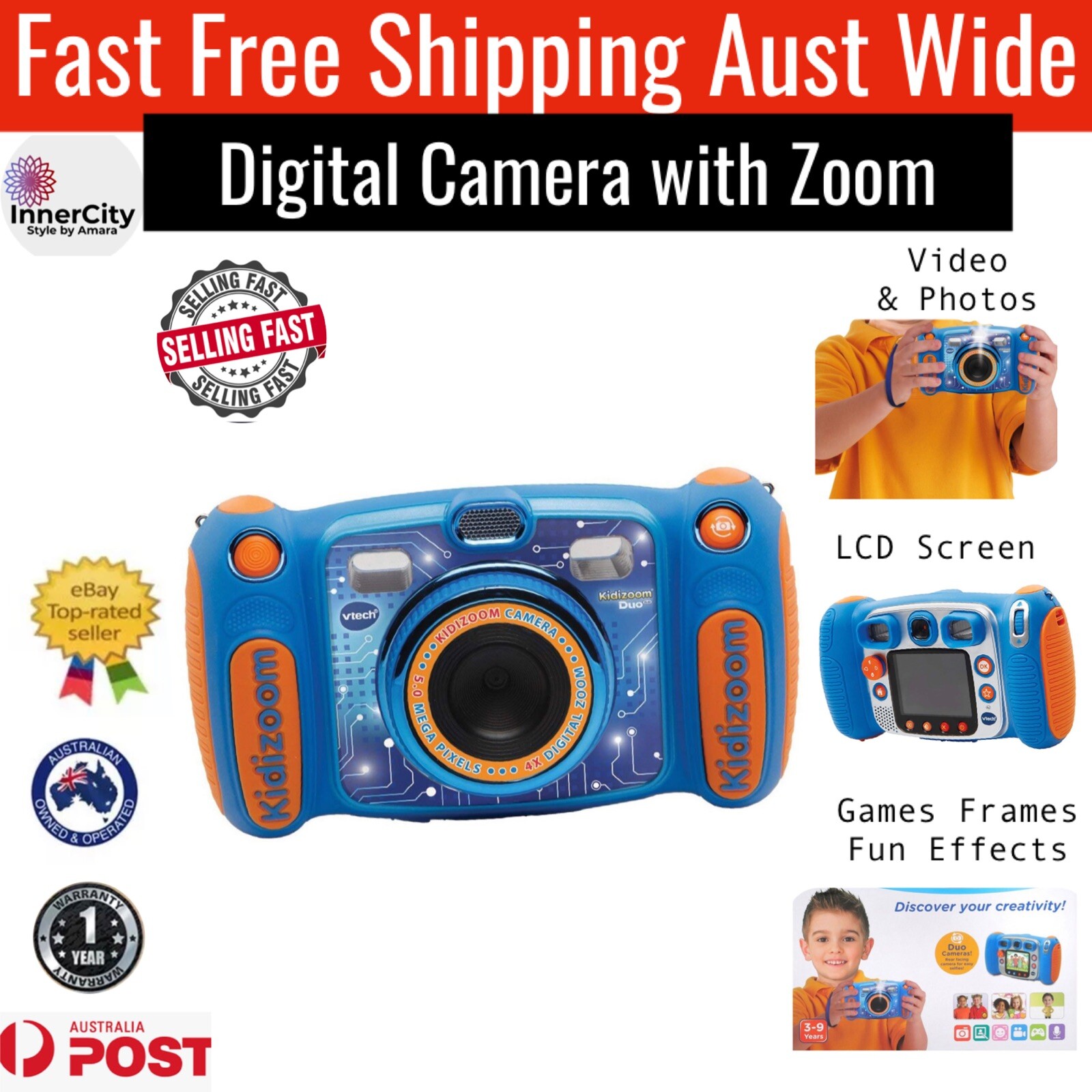 vtech kidizoom duo camera australia