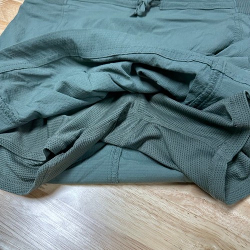 ATHLETA Trekkie Cargo Skort Skirt Pockets Olive Army Green Hike #537174 Size 2 - Picture 9 of 10
