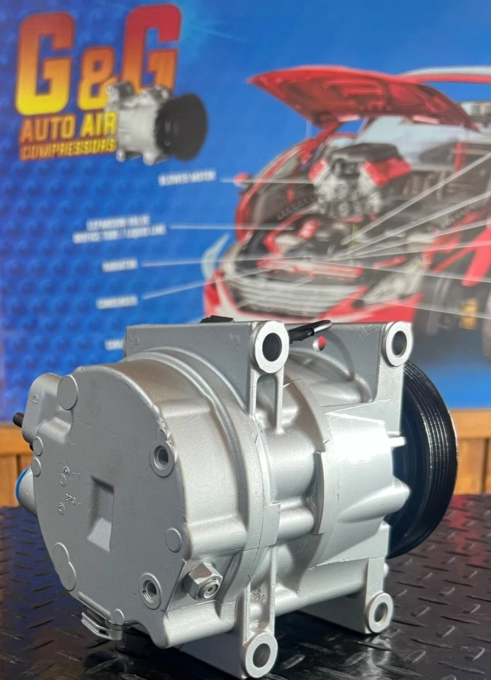 COMPRESOR AIRE ACONDICIONADO AJUSTE INFINITI FX45 03-08, M45 03-04, Q45 03-06, 67643 Foto 4 de 4