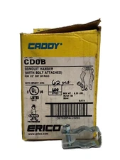 New (62) ERICO CADDY Conduit Hanger w/ Bolt Attached for 1/2” EMT or Rigid CDOB