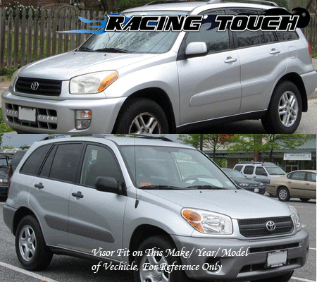 JDM Out Channel Visors Deflector & Sunroof Combo 5pc For Toyota RAV4 RAV 4 01-05 - Picture 7 of 7