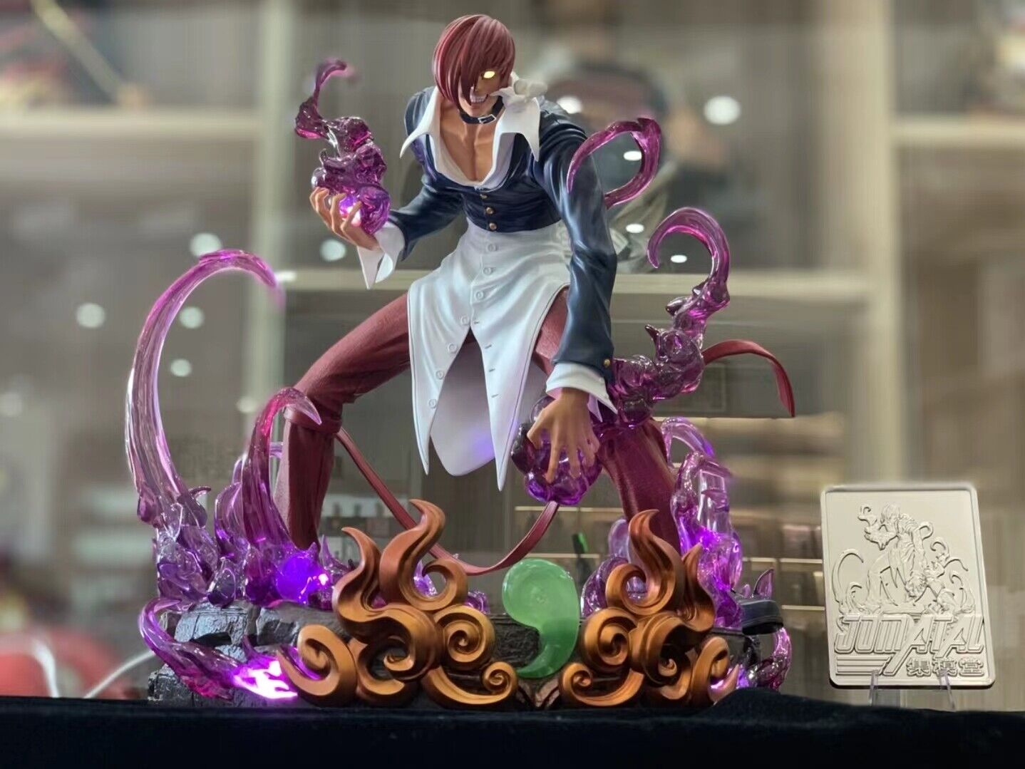 Iori Yagami Statue Resin Model Toys THE KING OF FIGHTERS JOMATAL 30cm