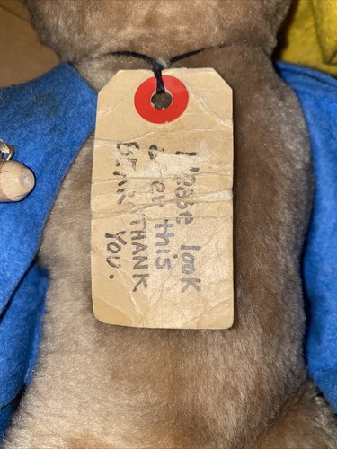Vintage 1975 Paddington Bear Darkest Peru To London England Eden Toys 14” Plush - Picture 8 of 24