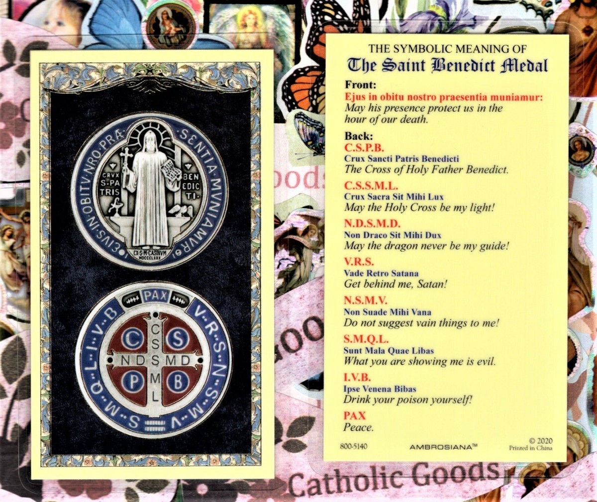 The Symbolic Meaning of the Saint Benedict Medal Laminated Holy