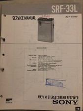 Service Manual sony SRF-1115.9oz, Original