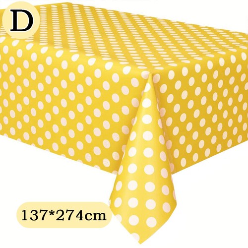 Plastic Table Cloth Festive Party Wipe Clean PVC Tablecloths Table Covers Cloth - Picture 25 of 37