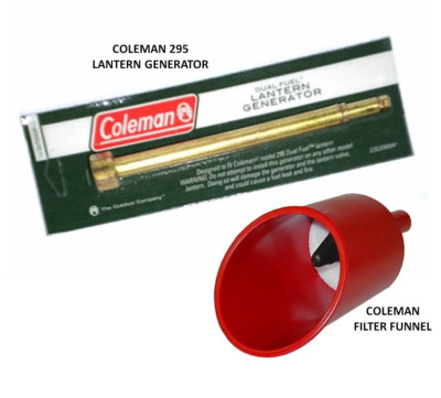 Coleman Ersatz 295 Dual Fuel Lampe Laterne Generator UND Filtertrichter