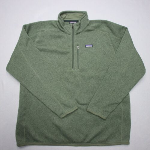 Patagonia Better Sweater Men's 3XL Green 1/4 Zip Pullover Fleece NWT