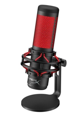 Kingston HyperX QuadCast Standalone Microphone HX-MICQC-BK IN HAND