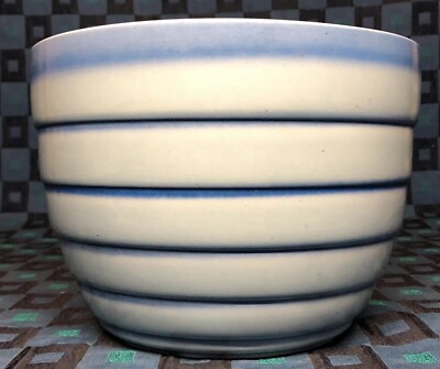 Selten Über- Gefäß Blau Vintage Barbotine Von Sarreguemines Frankreich H 17,5 D