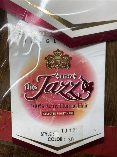 "Jazz Remy 12"" Color 30 castaño rojizo 100 % cabello humano tejido yaky sin enredos" - Imagen 4 de 7