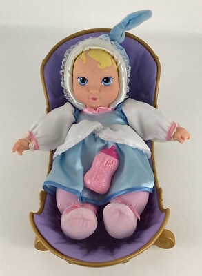 Disney Store Princess Cinderella Baby 12” Plush Doll w/ Cradle