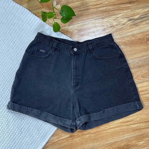Riders SZ L black denim shorts | eBay