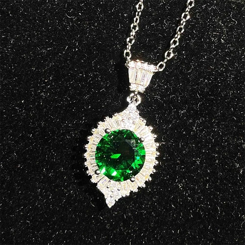 Gorgeous Wedding 925 Silver Plated Necklace Pendant Women Cubic Zircon Jewelry - Picture 20 of 39