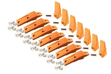7 Skidsteer Bucket Shanks, Teeth, Pins & Hardware, Fits Many Bobcats, 6737324