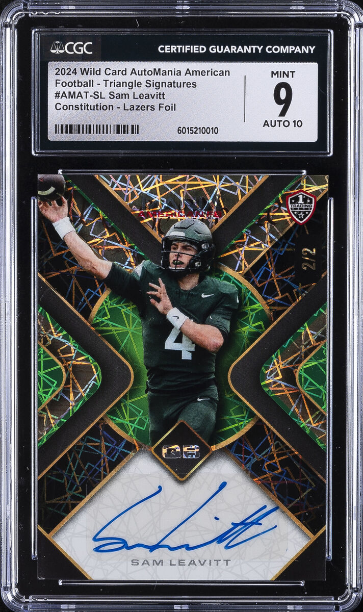 2024 WILD CARD AUTOMANIA AMERICAN FB #AMAT-SL SAM LEAVITT 2024 WILD CARD AUTOMANIA AMERICAN FB #AMAT-SL SAM LEAVITT