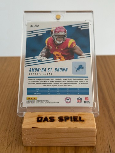 Amon-Ra St. Brown Panini Prestige 2021 Rookie Card (Nummer 234) USC Trojans - Bild 2 von 2
