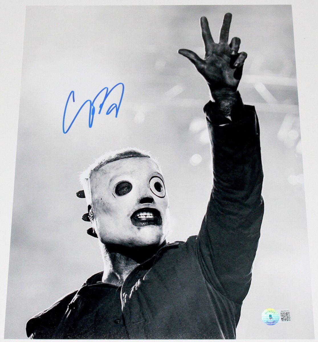 COREY TAYLOR SLIPKNOT SINGER SIGNED 11x14 PHOTO STONE SOUR PROOF