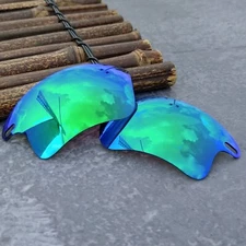 LensOcean Polarized Replacement lenses for-Oakley Fast Jacket XL OO9156- Green